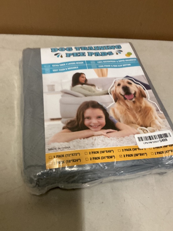 Photo 1 of Eterish Reusable Washable Pee Pads for Dogs Large/Extra Large 36'' x 41'' 2 Pack, Absorbent Pet Puppy Dog Training Pads Non-Slip, Waterproof Whelping Potty Pads for Dogs Leak-Proof