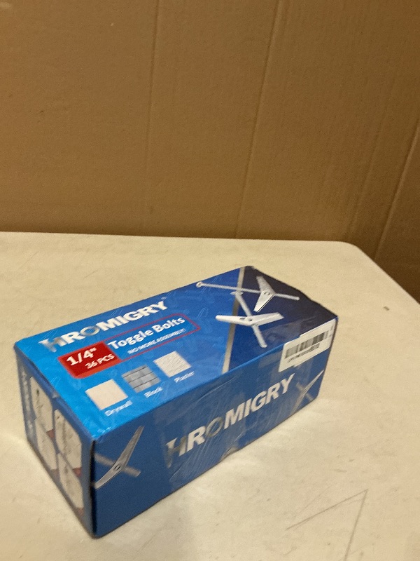 Photo 1 of HROMIGRY 1/4"x4" Toggle Bolts (36 Pcs) 1/4 inch Wall Anchors for Drywall Heavy Duty, Butterfly Anchor Bolt for Hollow Wall, Sheetrock, Ceiling