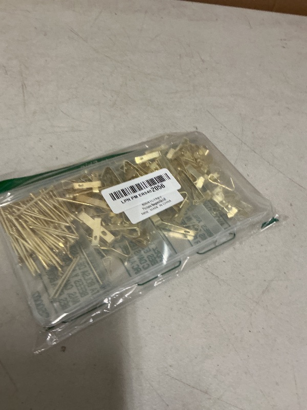 Photo 1 of Picture Hanging Kit, 20lb, 30lb, and 50lb Picture Hangers, Metal Picture Hanging Hooks with Nails, on Drywall, Wooden Wall(Gold)