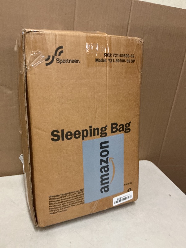 Photo 1 of Sportneer Sleeping Bags for Adults, 0 Degree Sleeping Bag XL Flannel Winter Cold Weather Sleeping Bag with Detachable Hood Compression Sack for Camping, Backpacking, Hiking