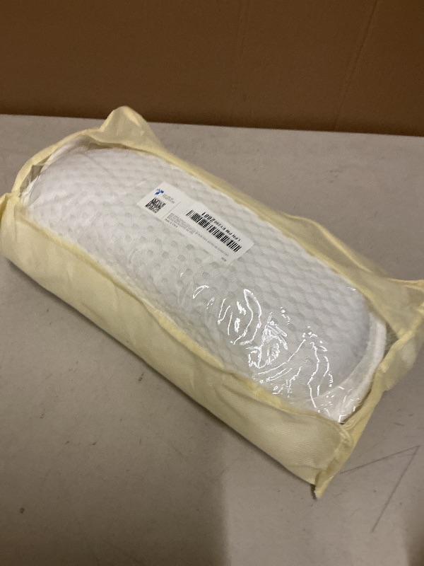 Photo 1 of Bath Pillow Bathtub Pillow, Luxury Bath Pillows for Tub Neck and Back Support, Bath Tub Pillow Headrest with Soft 4D Mesh Fabric and Non-Slip Suction Cups, Relaxing Bath Accessories Spa Gifts