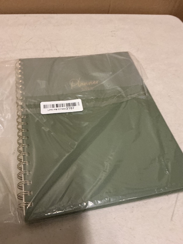 Photo 1 of EMSHOI 2026 Appointment Book, A4 15-Minute Hourly Planner, JAN 2026 - DEC 2026, Daily Weekly Monthly, 100GSM Thick Paper, PVC Cover, Colorful Tabs - for Work, School, Salon Scheduling, LightGreen