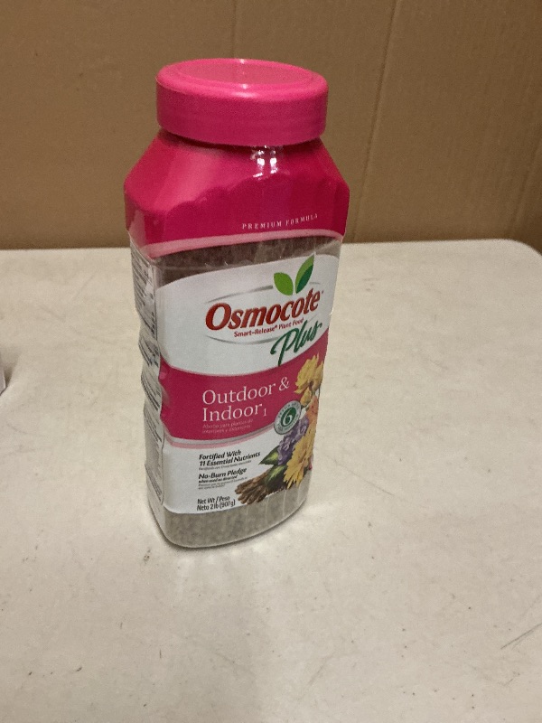 Photo 1 of Osmocote Smart-Release Plant Food Plus Outdoor & Indoor?, Granular Fertilizer with 11 Essential Nutrients, 2 lbs.