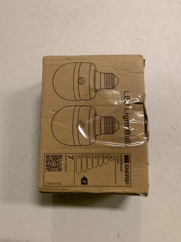 Photo 1 of 2Packs E26 Rechargeable Light Bulbs with Remote Control, 5W 350lm Magnetically Battery Operated Light Bulbs 2000mAh, 3 Color Temperature, Timer, Dimmer for Non-Hardwired Lamp