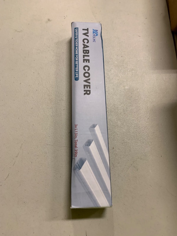 Photo 1 of 39in Cord Covers for Wires on Wall, YCLYC Wall Cord Cover, Large TV Cable Hider Wall Kit, Beige TV Cord Hider for Wall Mounted TV, Electrical Cable Raceway Cord Organizer, 3 X L13in W1.2 H0.7