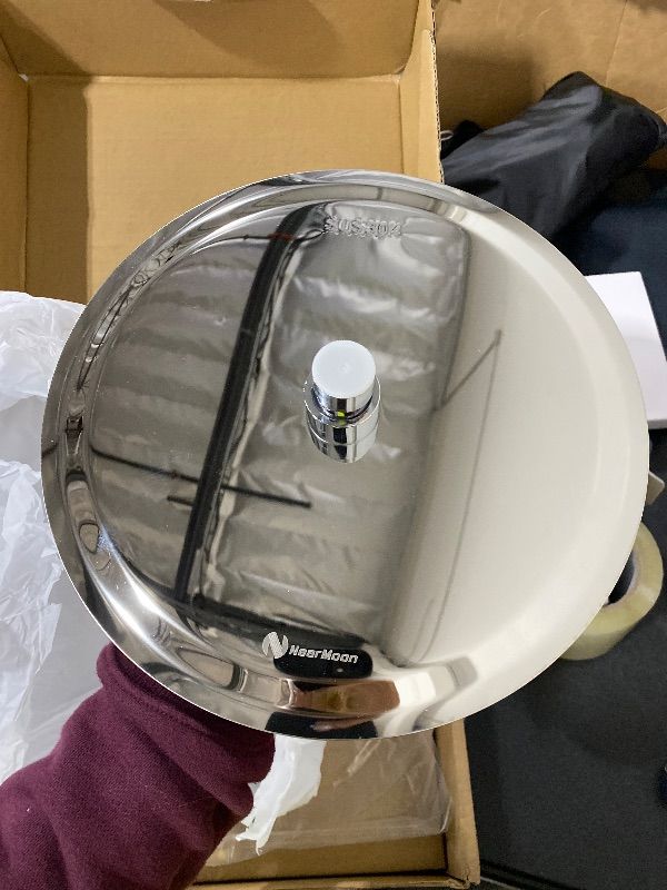 Photo 1 of 10-Inch Single Function Eco-Performance Rainshower Showerhead with Immersion Rainshower Technology, Brushed Nickel