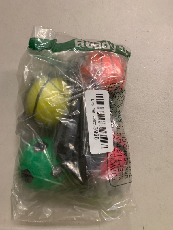 Photo 1 of 4/8/16 Pack 2.36 Inch Wrist Return Ball Wristband Ball Rubber Rebound Bouncy Sport Ball (Basketball, Baseball, Soccer,Tennis) on Elastic String Wrist Exercise or Play,Gift Toy for Kids Teens Adults