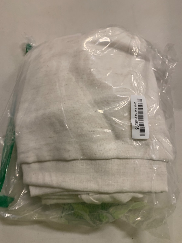 Photo 1 of 120 Inch Long Linen Curtains,Mount with Back Tab Hooks Belt for Rail Track,Light Filtering Semi Sheer Large Tall Window High Ceiling Curtain for Living Room,2 Panels Drapes,Cream(Ivory/Off White)