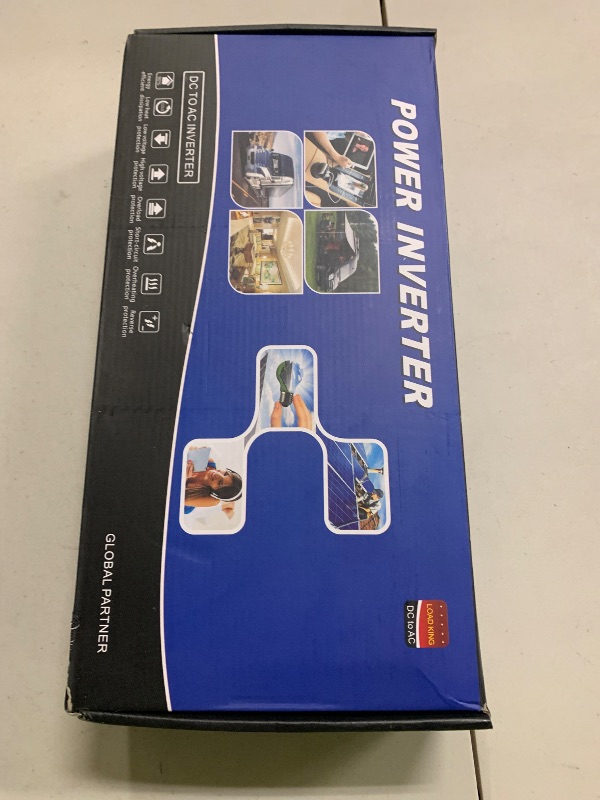 Photo 1 of 3000 Watt Power Inverter, Car/Home 12V DC to 110V AC Converter, with LED Display, Dual AC Outlets, USB Port, Dual Smart Fans, Cables Included, Suitable for Home, RV