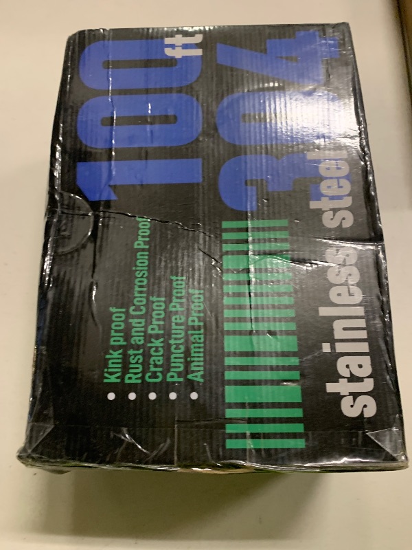 Photo 1 of 100FT Garden Hose, 304 Stainless Steel Water Hose, Flexible with a 10-Mode Nozzle Sprayer, No Kink, Lightweight, Puncture Proof, Ideal for Yard, Lawn, Outdoor