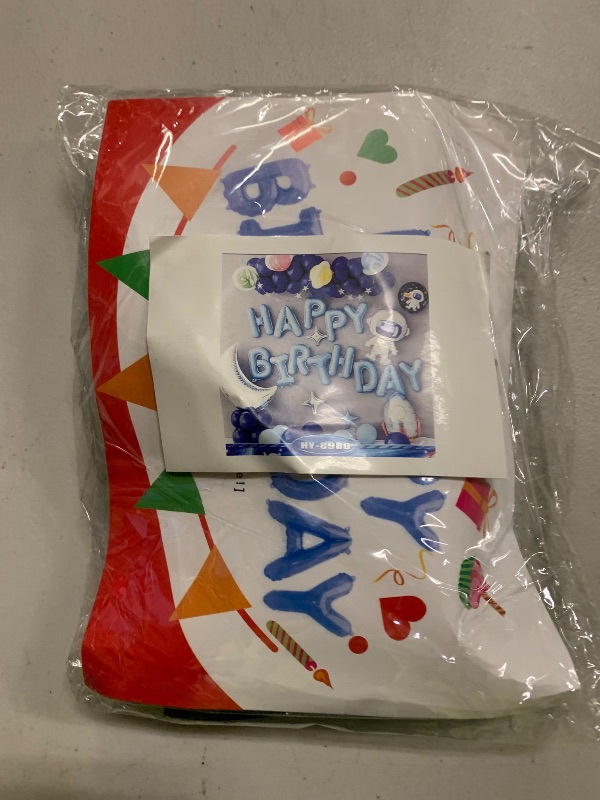Photo 1 of 68Pcs Happy Birthday Balloons Set for Kids Children Birthday Party Decoration Space Astronaut Star Moon Aluminum Foil Mylar Balloons Latex Balloons Boys Girls Themed Birthday Party Supplies