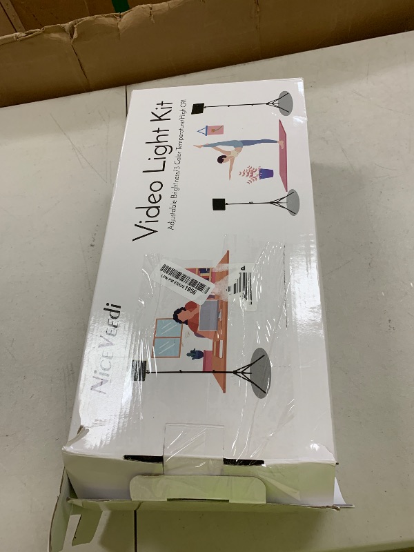 Photo 1 of 2-Pack LED Video Light Kit, NiceVeedi Studio Light, 2800-6500K Dimmable Photography Lighting Kit with Tripod Stand&Phone Holder, 73" Stream Light for Video Recording, Game Streaming, YouTube
