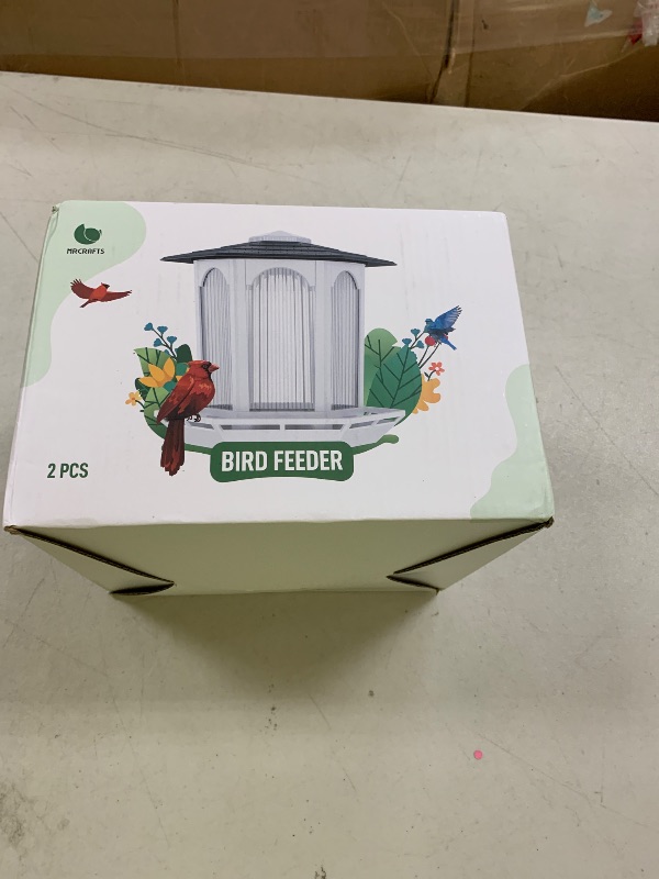 Photo 1 of 2 Pack Solar Bird Feeders for Outdoors Hanging - Attract Wild Birds & Cardinals, Elegant Minimalist Design, Garden Décor, Unique Gift