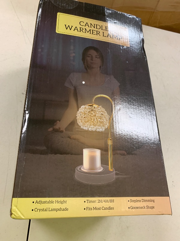 Photo 1 of Hisummer Candle Warmer Lamp with Timer - Dimmer Electric Candle Lamp Warmer with RGB Mode, 312 K9 Crystals Lampshade,Adjustable Height Wax Warmer Lamp with 2 Bulbs for Jar Candles,Gifts for Mom Womens