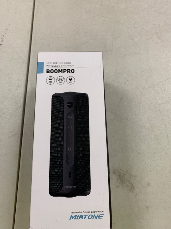 Photo 1 of MIATONE Bluetooth Speakers 36W Portable Speaker with Stereo Sound Bass, Bluetooth 5.3 Wireless USB Type C Outdoor, 5000mAh 24H Playtime IPX7 Waterproof, Boy Friend Gifts for him (Black)