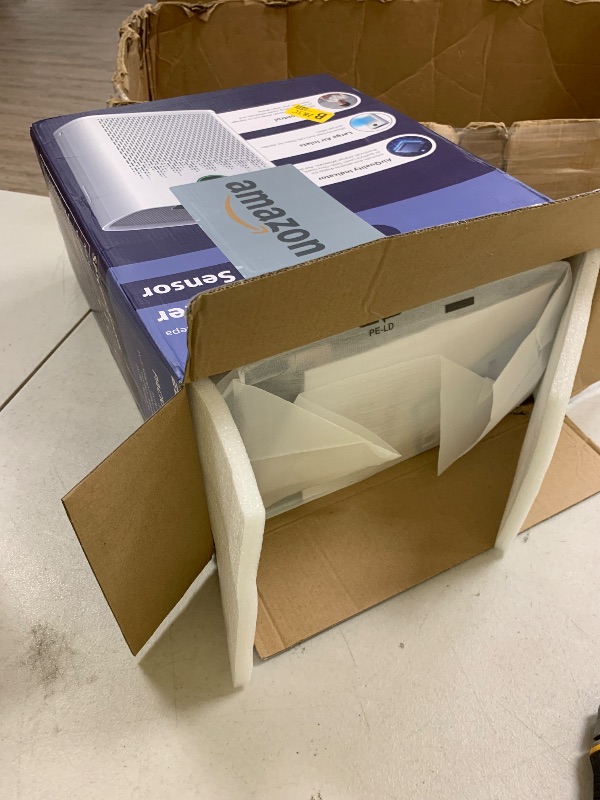 Photo 1 of Air Purifiers for Home Large Room, Cover Up to 2400 Ft² with True HEPA Filter, Smart Mode, PM2.5 Air Quality Display, 22dB Sleep Mode, Aromatherapy with 2X-Purification & 360°Air Outlet, HAP603, White