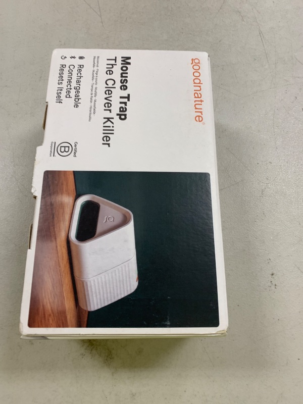 Photo 1 of Goodnature Mouse Trap, Self-Resetting, Rechargeable, Toxin-Free, Pet & Kid Safe, Indoor Use, Bluetooth Connected, App Compatible, Ideal for Home, Kitchen & Food Areas