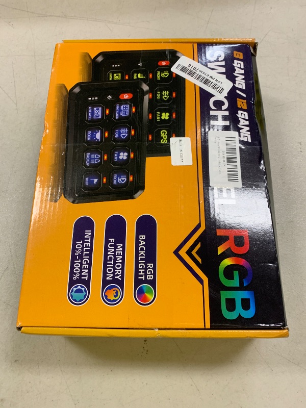 Photo 1 of BraveWAY 12 Gang Switch Panel RGB Wireless Automatic Dimmable Control Pod Multifunction Push Button Car LED Touch Switch Box Universal for Truck SUV Pickup UTV ATV Boat Marine, 2 Years Warranty
