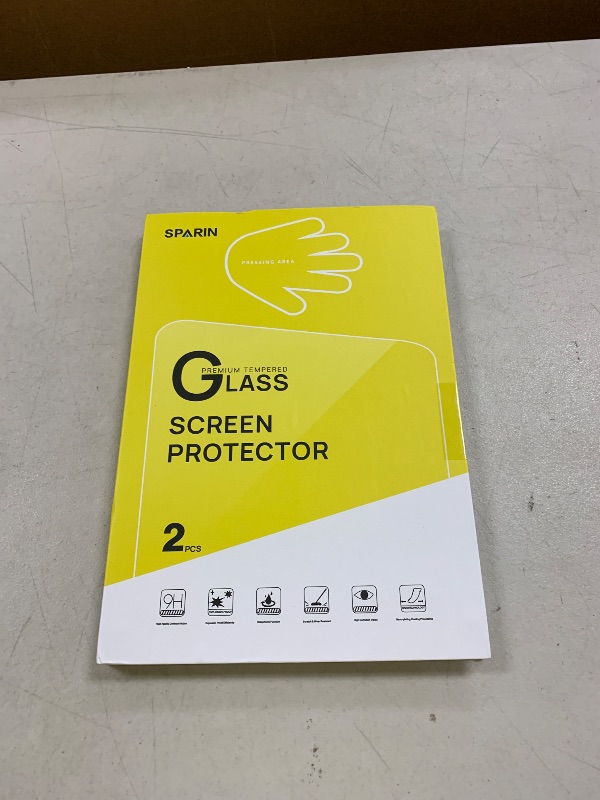 Photo 1 of SPARIN Screen Protector for iPad A16 11 inch 11th/10th Generation 10.9 Inch (2025/2022), Tempered Glass with Auto Application Tray for iPad 11/10 Gen, Easy Installation, Case Friendly, 2 Pack
