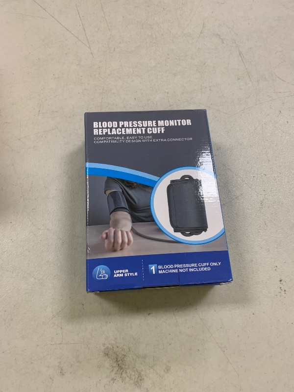 Photo 1 of XL Blood Pressure Replacement Cuff Arm - 9"-21" Wide-Range Extra Large BP Cuff Fits from Medium to XLarge Big Arms, 6 Sizes of Connectors Compatible with Omron and Other Brands (Cuff Included Only)