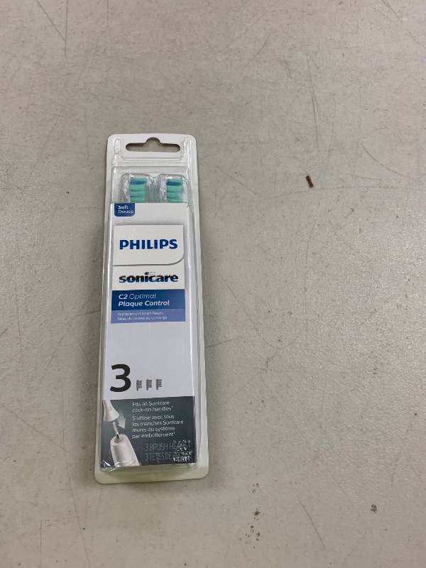 Photo 1 of Philips Sonicare C2 Plaque Control - Genuine Replacement Electric Toothbrush Heads, White, 3 Pack, HX9023/65