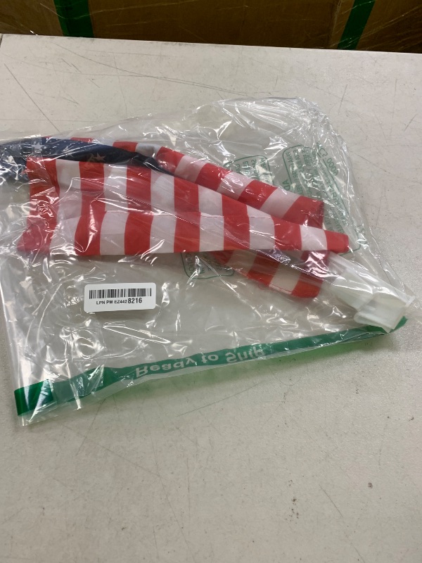 Photo 1 of Julysgift Pack of 2 US American Car Flag with Window Clip 17" x 12"