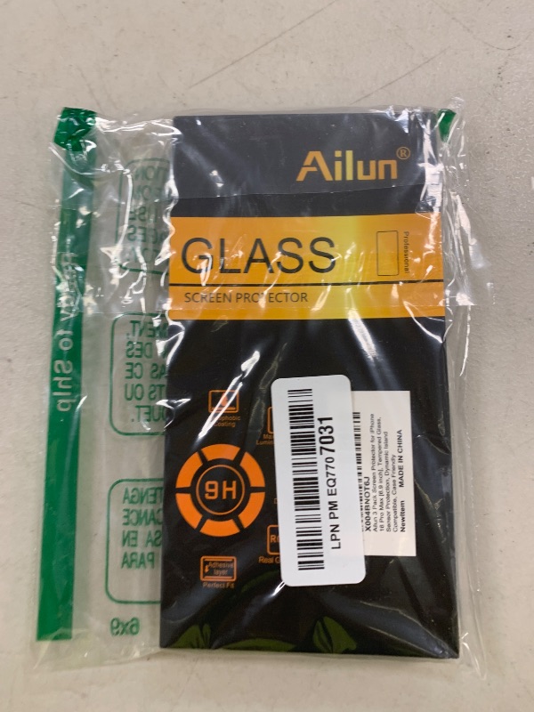 Photo 1 of Ailun 3 Pack Screen Protector for iPhone 16 Pro Max [6.9 inch] with Installation Frame, Tempered Glass, Sensor Protection, Dynamic Island Compatible, Case Friendly