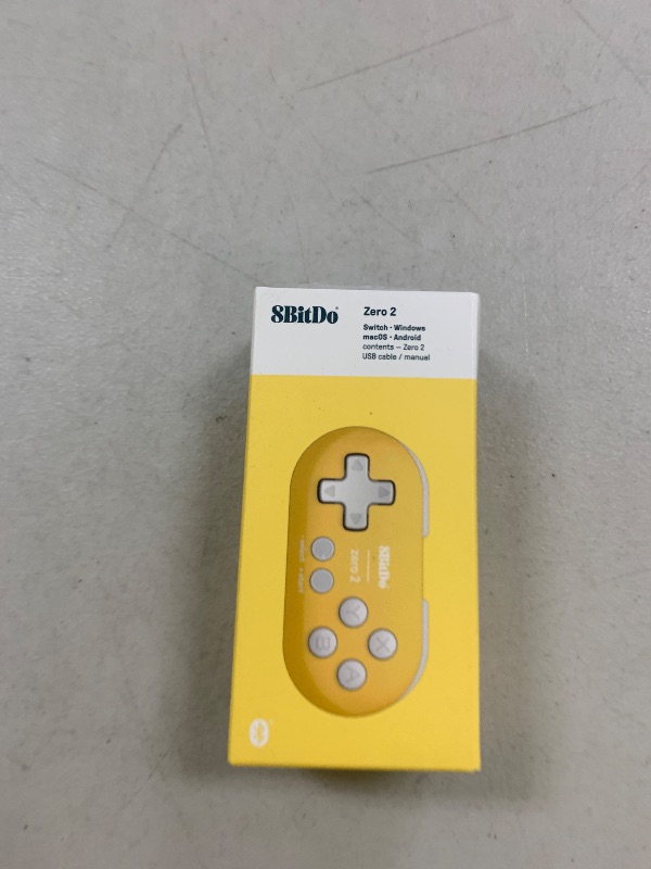 Photo 1 of 8Bitdo Zero 2 Bluetooth Gamepad Keychain Sized Mini Controller for Switch, Windows, Android, macOS & Raspberry Pi(Yellow Edition)