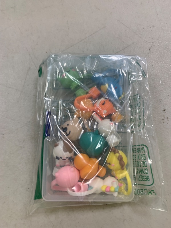 Photo 1 of 12Pcs Straw Toppers for Tumblers, Cute Animal Straw Toppers Reusable Silicone Decoration for Tumblers with Smaller Straws DIA 6-8 mm (Small, 12 Animal Styles)
