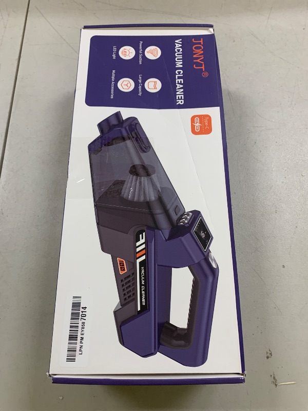 Photo 1 of JONYJ Handheld Vacuum Cordless, 16000PA High Power Car Vacuum Cleaner, Portable Hand Held Vacuum Cleaner with LED Light & Multi-Nozzles, Dust Buster Rechargeable for Home, Car, Office, Pets