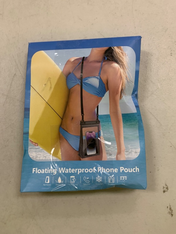 Photo 1 of PEDVSTY Large Waterproof Phone Pouch [with Sealing Strip], Cell Phone Dry Bag for iPhone 16 15 14 13 Pro Max Galaxy S25 S24 S23 S22 All Devices, Floating Water Proof Bag for Beach Water Park White