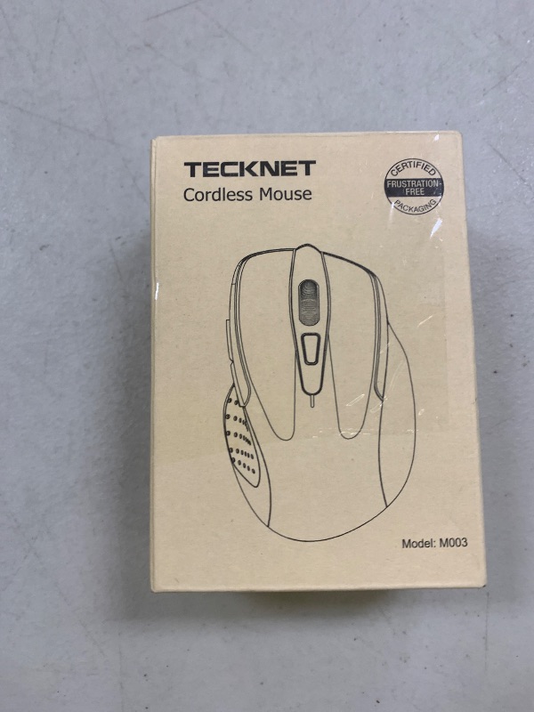 Photo 1 of TECKNET Wireless Mouse, 2.4G Ergonomic Optical Mouse, Computer Mouse for Laptop, PC, Computer, Chromebook, Notebook, 6 Buttons, 24 Months Battery Life, 2600 DPI, 5 Adjustment Levels