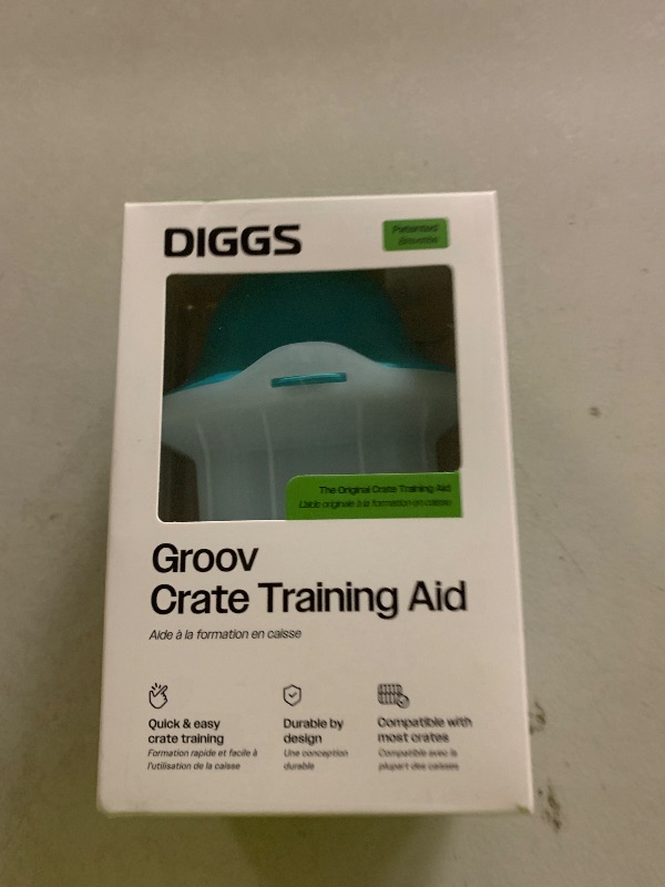 Photo 1 of Diggs Groov Crate Training Aid for Puppies and Nervous Dogs – Calming Lick Mat for Crate Training & Separation – Puppy Enrichment Toy with Freezer Shell – BPA-Free – (Turquoise)