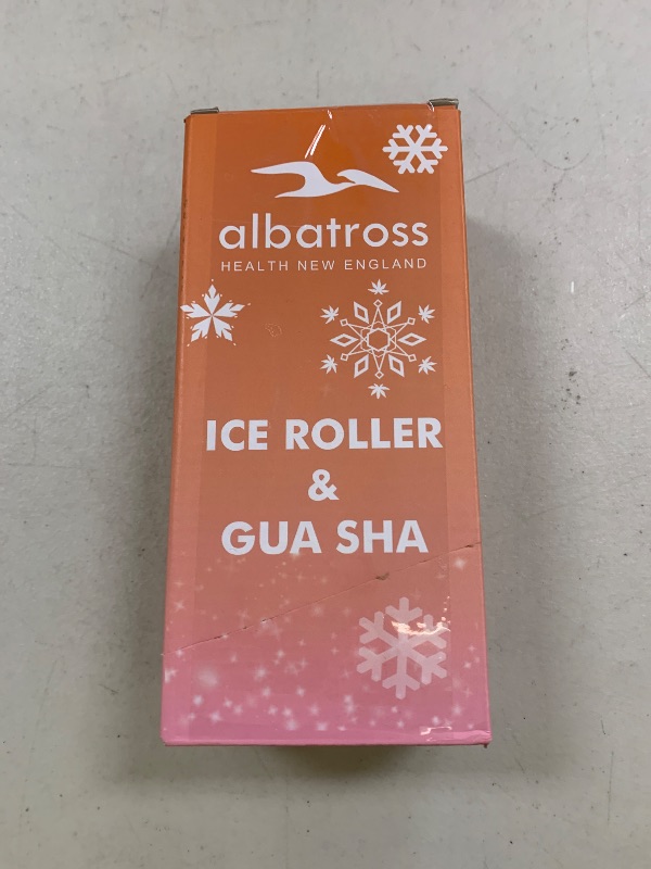 Photo 1 of Ice Roller & Gua Sha Set, Skin Care for Face Wrinkles and Puffiness, Self Facial Massage Tools-Orange