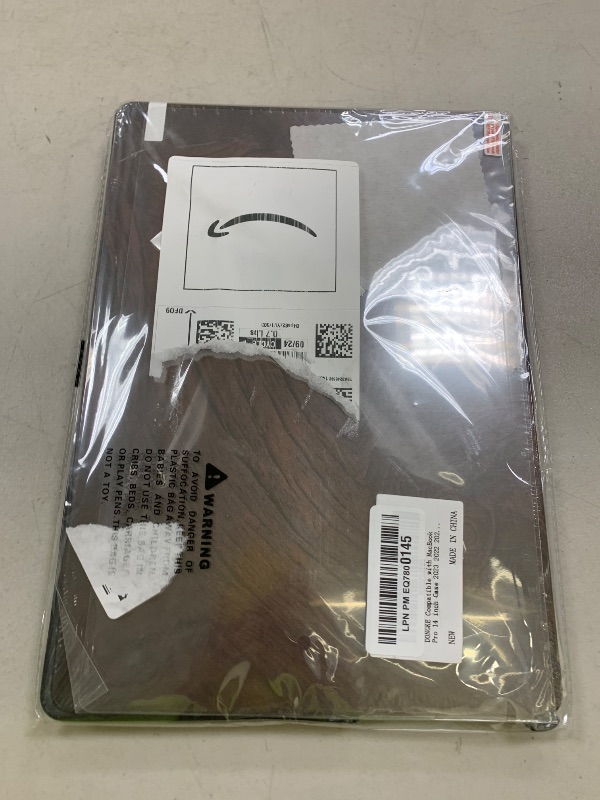 Photo 1 of DONGKE for M4 MacBook Pro 14 inch Case 2024 2023 2021 A3112 A3401 A3185 M3 A2918 A2992 M2 A2779 M1 A2442 Pro Max with Retina XDR Display & Touch ID, Plastic Hard Shell Cover, Wood Grain