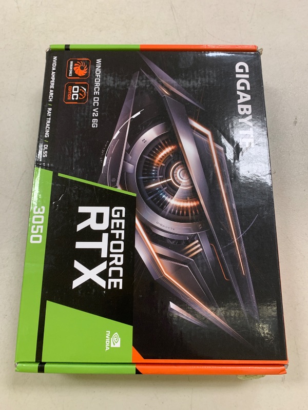 Photo 1 of GIGABYTE GeForce RTX 3050 WINDFORCE OC V2 6G Graphics Card, 2X WINDFORCE Fans, 6GB GDDR6 96-bit GDDR6, GV-N3050WF2OCV2-6GD Graphics Card
