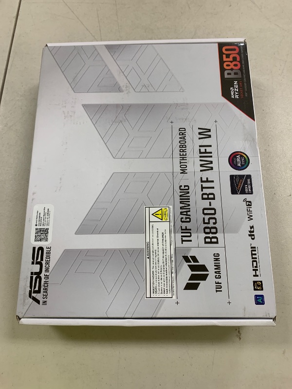 Photo 1 of ASUS TUF Gaming B850-BTF WiFi W AMD B850 ATX Motherboard,Hidden-Connector Design, 14+2+1 80A DrMOS Power Stages, DDR5, PCIe 5.0 Ready, 3X M.2, Wi-Fi 7, 2.5Gb LAN, DP, HDMI™, USB 20Gbps Type-C