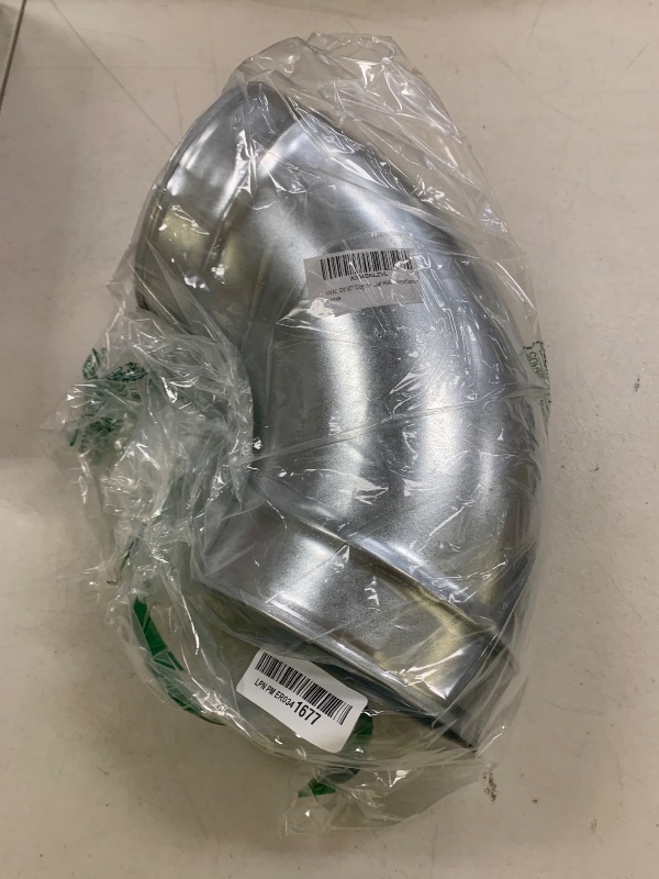 Photo 1 of HVAC OV 90° Degree Ø6 Inch Elbow Bend Duct Connector - Galvanized Steel - Metal for Round Ventilation Pipes - Adjustable Outlet Adapter - for Home or Industrial HVAC Ventilation