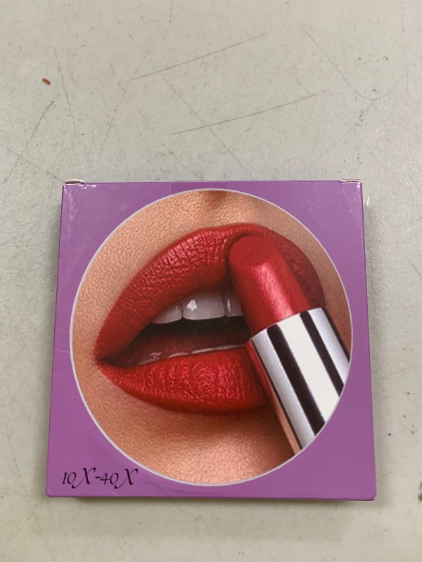 Photo 1 of 5" 40x Magnifying Makeup Mirror with Suction Cup,Compact Travel Size Vanity Mirror with Ring,40X Powerful+ Magnification Concave Mirror for Detailed Checking,Mid-size Portable Handheld Mirror