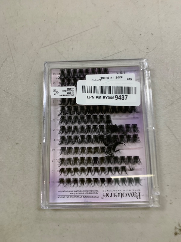 Photo 1 of Pawotence Lash Clusters Wispy Cluster Eyelash Extensions 10-18mm Individual Lashes DIY Cluster Lashes Extension Soft Comfortable Eyelash Clusters with Thin Band