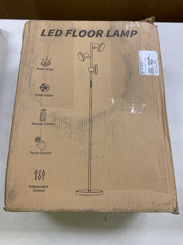 Photo 1 of SIBRILLE 36W LED Tree Floor Lamp, Modern Dimmable Standing Lamp with Remote & Touch Control, 4 Color Temperatures, 3 Rotatable LED Light Floor Lamps for Living Room, Bedroom, Office