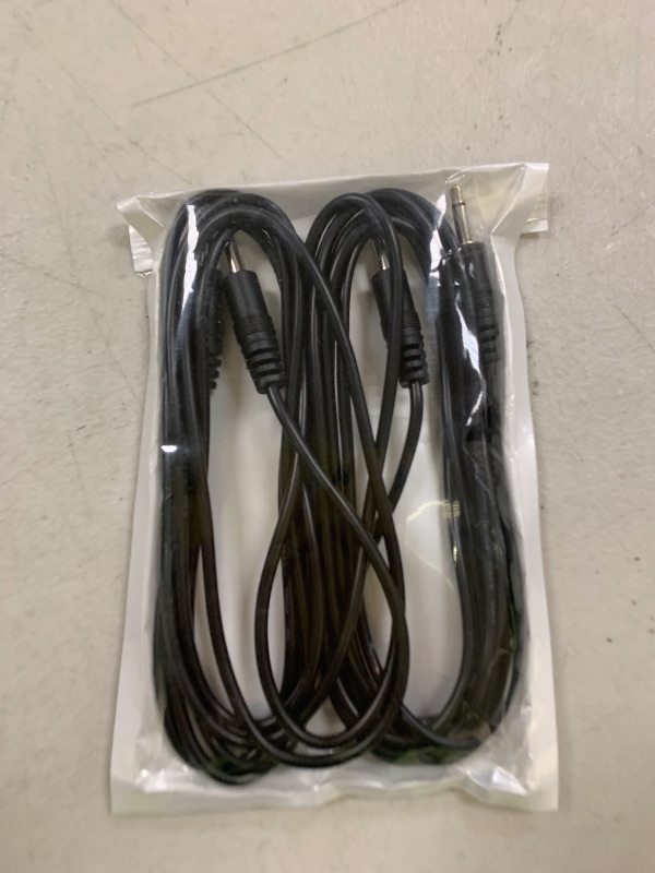 Photo 1 of Bolvek 2 Pack 6ft 3.5mm 1/8" Male TS Mono Plug to 3.5mm Male Mono Jack Audio Cable