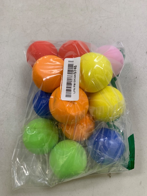 Photo 1 of oazoxcx 12 Pieces Soft Foam Balls Lightweight Mini Play Balls for Safe Indoor Toys Fun Vibrant Assorted Colors Orbs Unique Birthday Party Favors for Boys and Girls