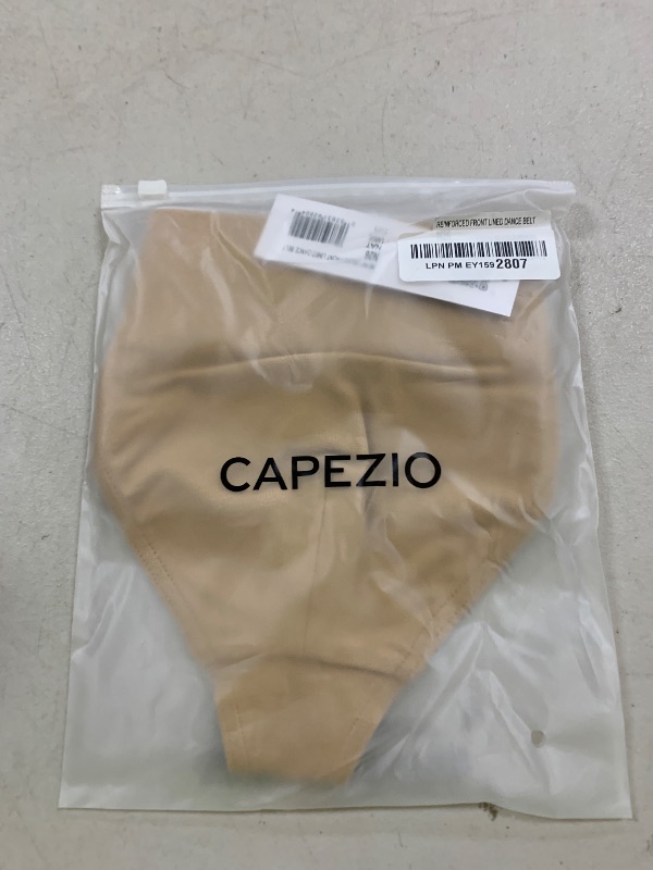 Photo 1 of Capezio Men's Reinforced Front-Lined Thong Dance Belt, Natural, Large