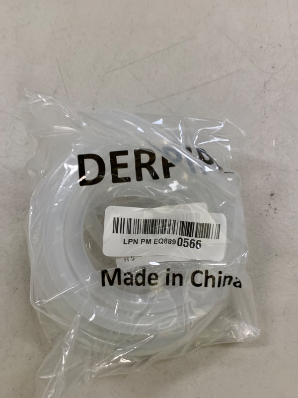 Photo 1 of DERPIPE Silicone Tubing – 1/4" ID 3/8" OD Food Grade Flexible Thick for Homebrewing Pump Transfer 3 Meters