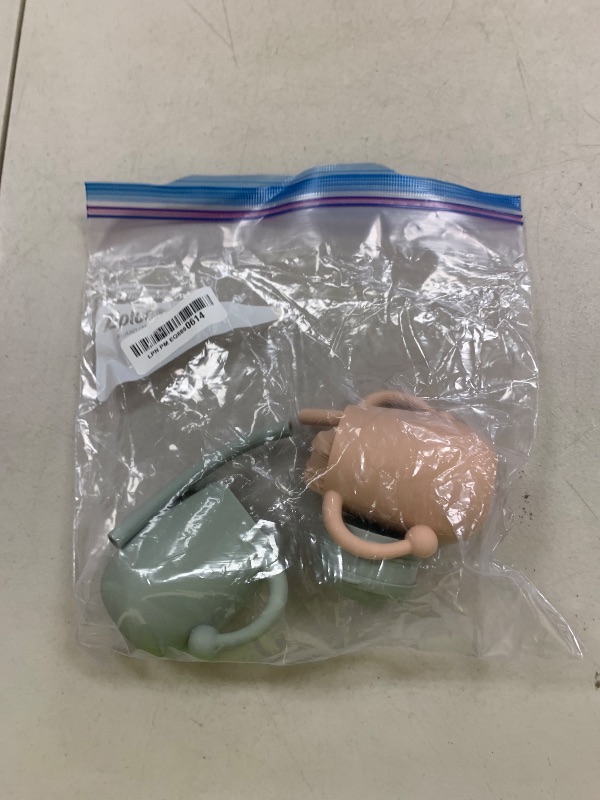 Photo 1 of Cuddle Campus Pack of 2 Silicone Baby Training Cups, Shatterproof Toddler Sippy Cups with Straw, Open Cup for Baby, 6+ Months 4 Oz