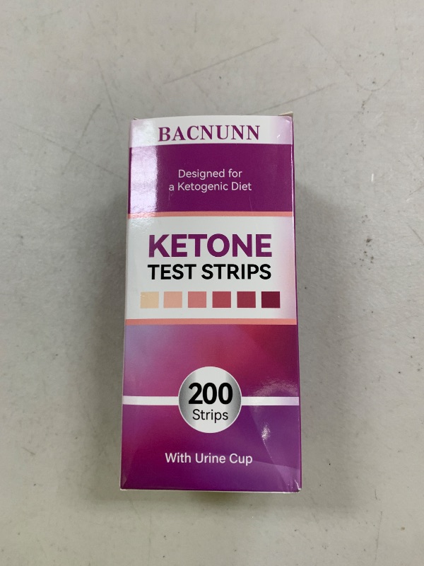 Photo 1 of BACNUNN Ketone Test Strips - Upgraded 200 Keto Strips Urine Test for Ketogenic & Low-Carb Diets with Urine Cup - Ketosis Home Urinalysis Keto Sticks