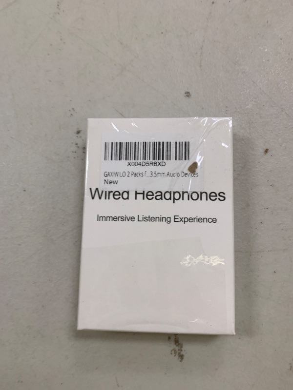 Photo 1 of GAXIWILO 2 Packs for iPhone Earbuds Wired Headphones Earphones with 3.5mm Wired [MFi Certified] with Mic, Volume Control Support for iPhone,iPad,iPod,Computer,MP3/4,Android Most 3.5mm Audio Devices