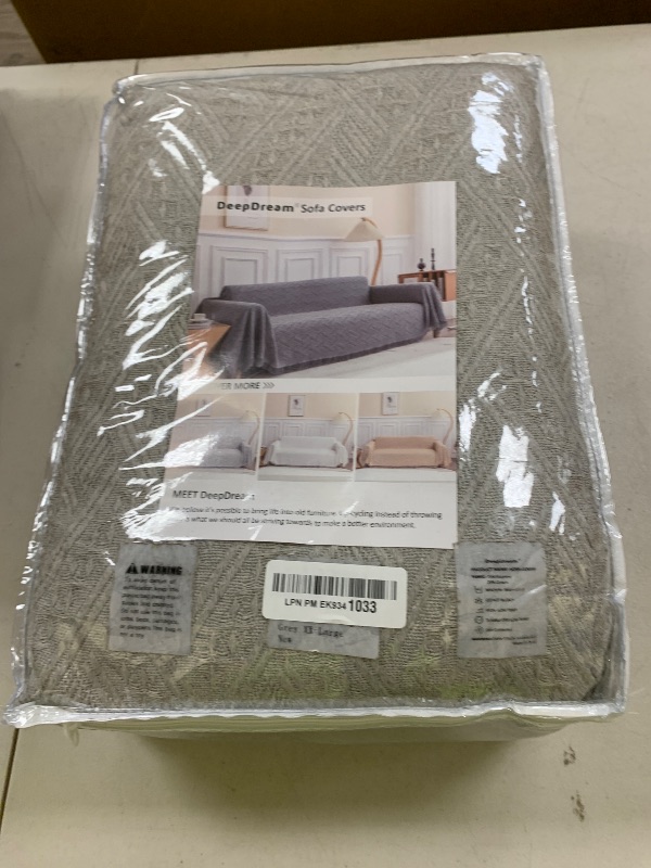Photo 1 of Deep Dream Sectional Couch Covers, 2 Pieces Sectional Sofa Cover, L Shaped Couch Covers, Couch Cover for Sectional Sofa (XX-Large, 71" x 118" + 91" x 134", Light Grey)