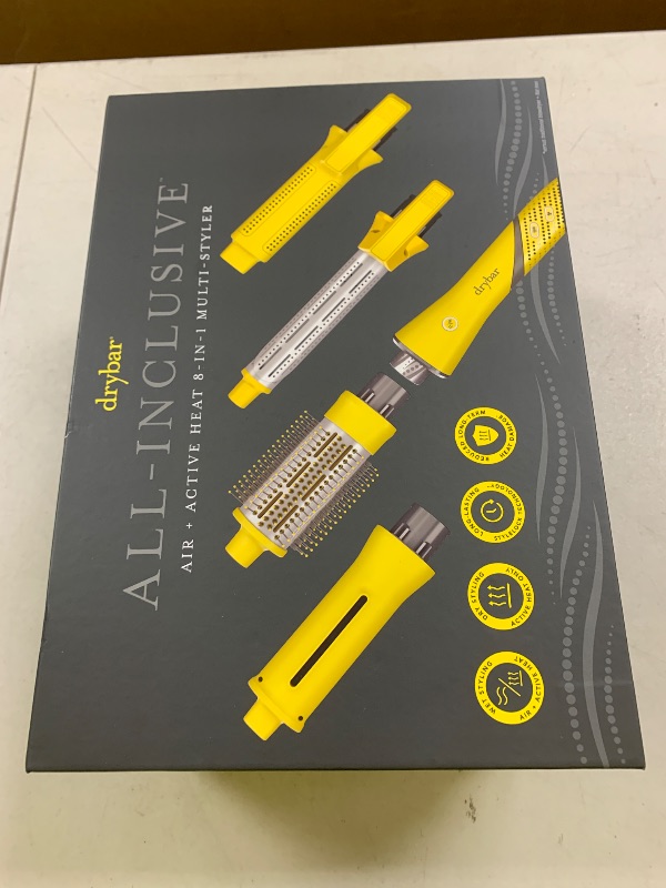 Photo 1 of Drybar All-Inclusive Air + Active Heat 8-in-1 Multi-Styler, for Fast Drying, Long-Lasting Curls, Blowouts, Sleek Styles - Wet or Dry Styling Made Easy, 120V